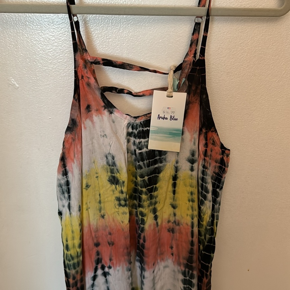 NWT Tye Dye summer dress .size large